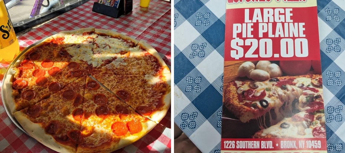 Luke's Pizza Menu